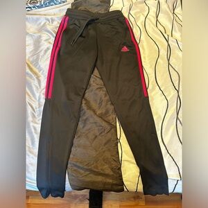 Adidas Sweatpants with pink stripes